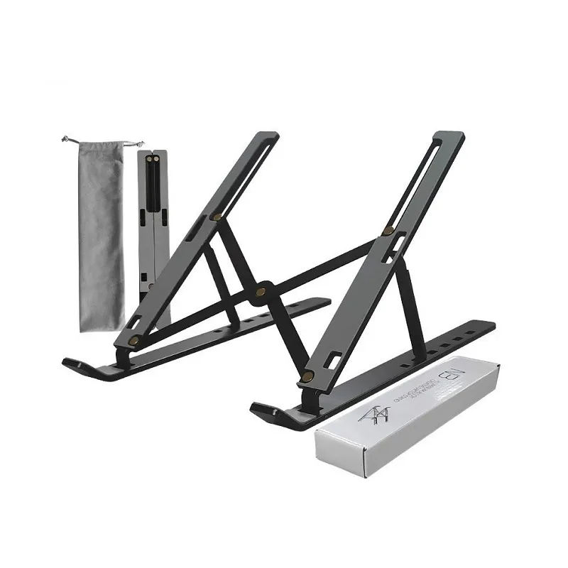 Base T-VISION N3, diseño plegable para Tablets y Laptops de hasta 15.6", color Negro