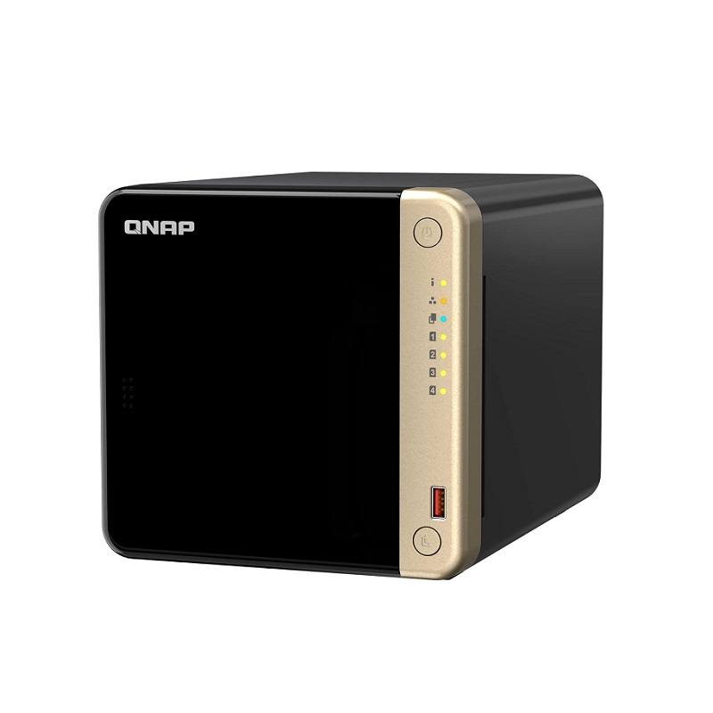 NAS QNAP TS-464-8G para 4 discos, Intel Celeron N5095, 4 core, 2.9GHz, 8GB RAM, 2x PCIe M.2 2280, 2x USB, 2x 2.5GbE, 1x HDMI