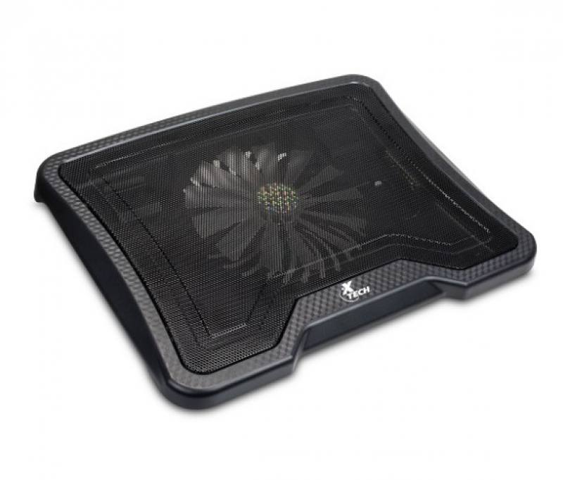 Base Enfriadora XTECH para laptop, conexión USB, hasta 14".