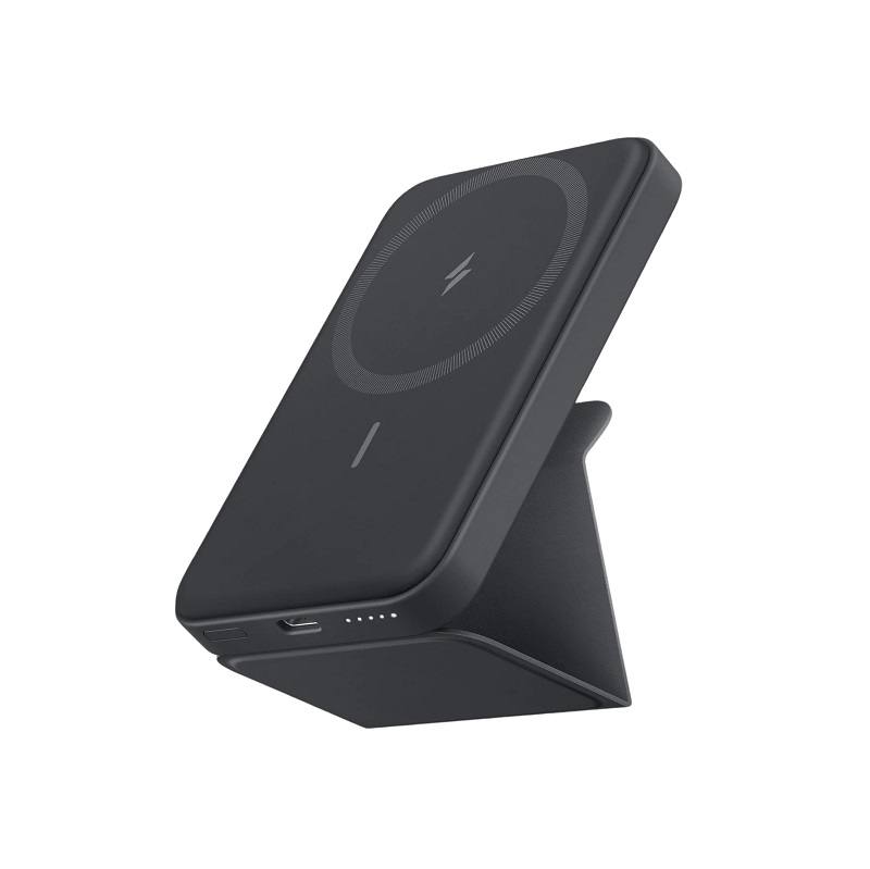 Barra de Batería de Respaldo ANKER 622 MagGo, magnético y plegable de 5000mAh y USB-C, carga rápida, color Negro