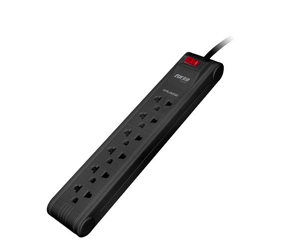 REGLETA FORZA DE 6 SALIDAS, CABLE DE 3 PIES FPS-005B