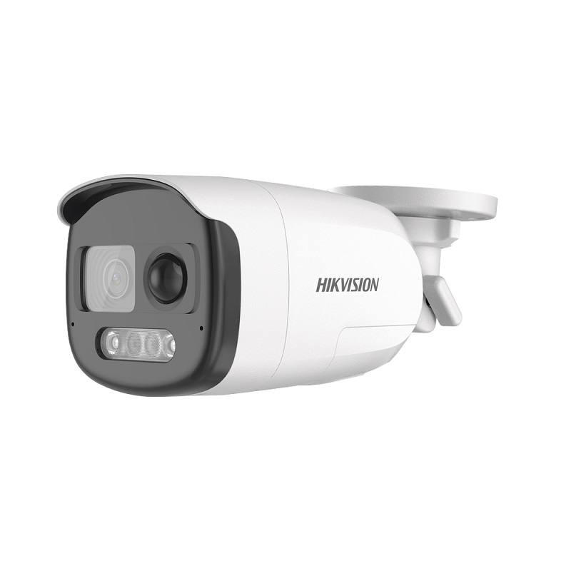 Cámara Bullet Hikvision, 2.8 mm, 2MP, 40M, IP67, sensor PIR, Sirena, Micrófono, VN, Color Vu, WDR 130, Metal