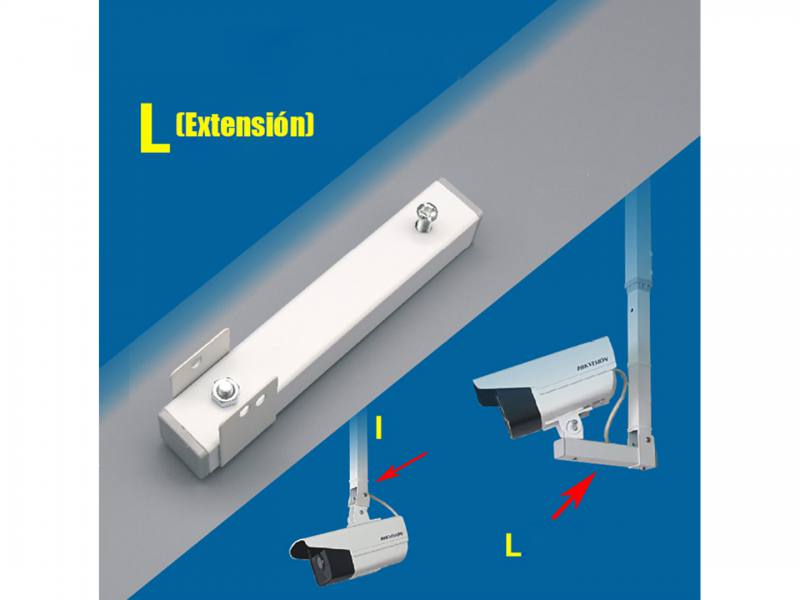 Soporte T-VISION de elevación de una sola cabeza tipo L (Extención L para 1664ZJ)