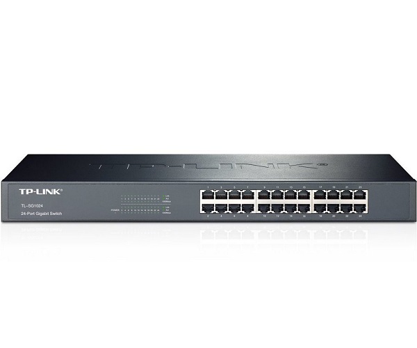 Switch Gigabit TP-LINK TL-SG1024 De 24 Puertos 10/100/1000M, 1U 19 Montable En Rack