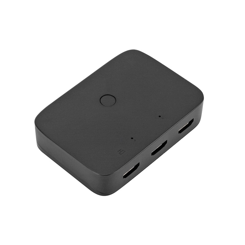Switch KVM HDMI + USB de 2 puertos, 4K UHD FHD, 30Hz