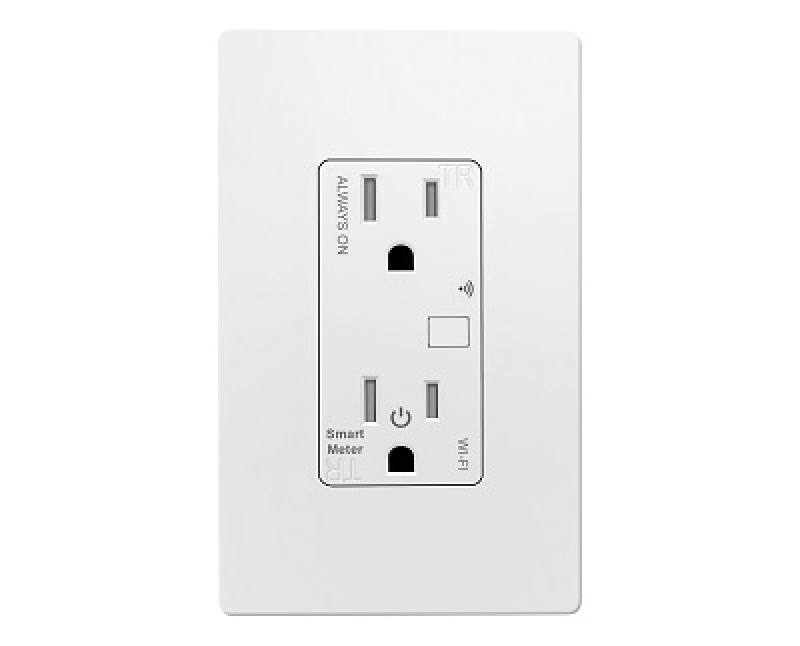 Tomacorriente Smart WiFi Plug TOPGREENER TGWF15RM, conexión doble, compatible con Alexa y el asistente de Google