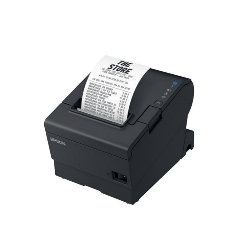 Impresora térmica Epson TM-T88VII, Conectividad inalámbrica, USB, Ethernet, 180dpi