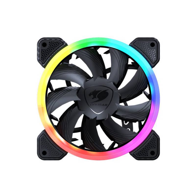 Abanico COUGAR VORTEX ARGB VK120 PWM HDB, 120mm, 5V 3pin, ARGB, Negro