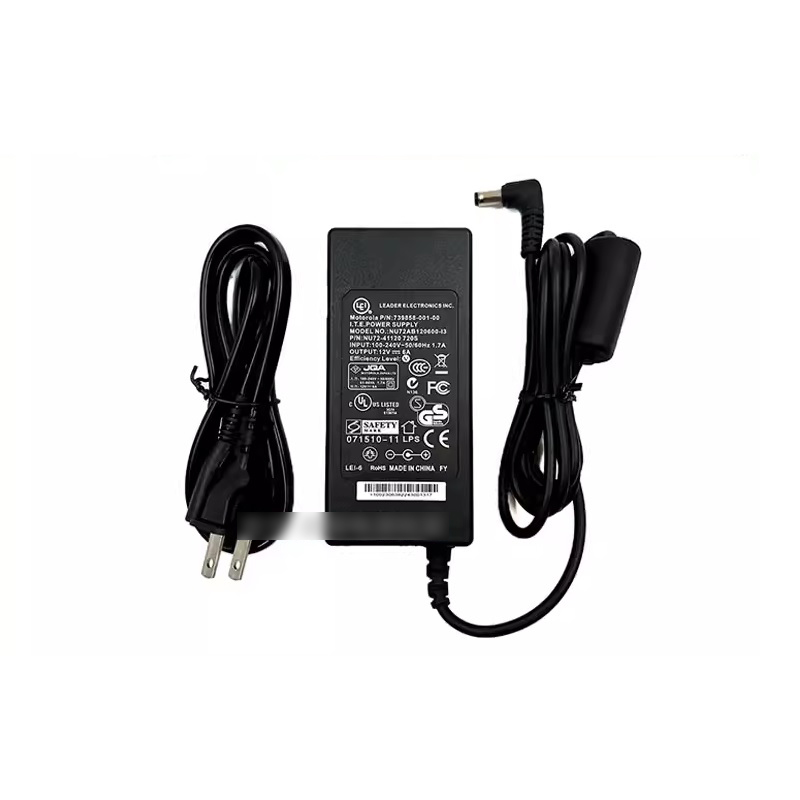Adaptador de Corriente de 12V 6A LEI, 5.5x2.5mm, compatible 2.1mm