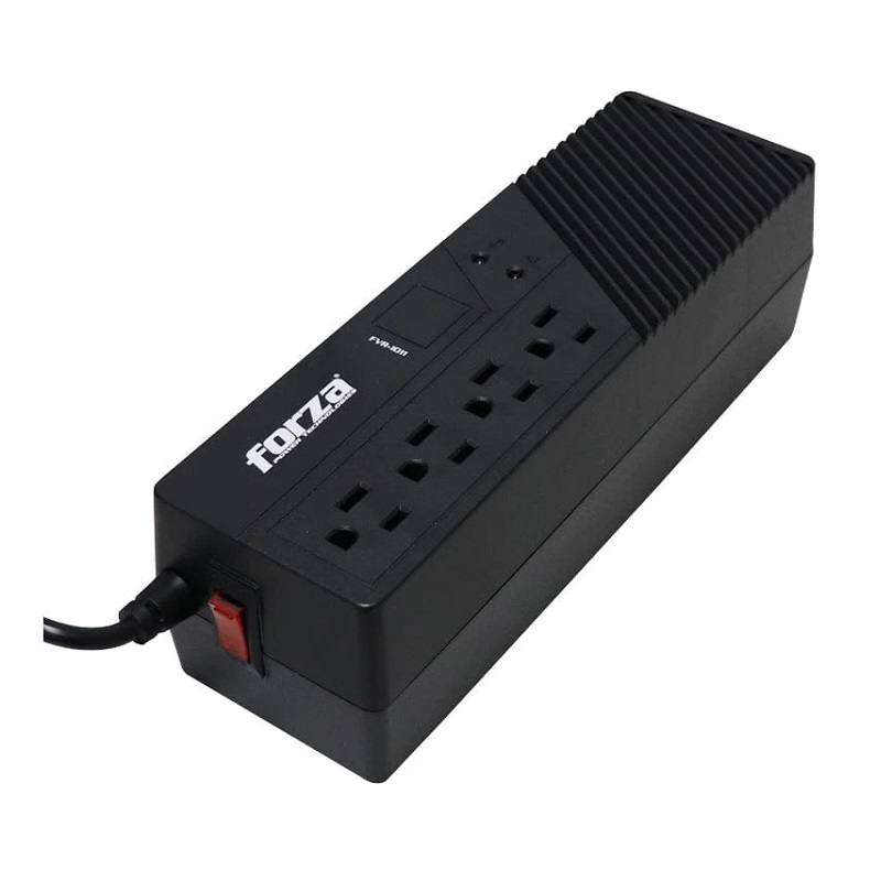 Regulador De Voltaje Forza, 4 Salidas NEMA 5-15R, 1000VA, 500W, 115V