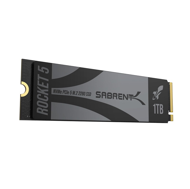 Disco Duro SSD SABRENT Rocket 5, de 1TB, NVMe M.2 2280, PCIe 5.0, lectura 14.000MBs y Escritura 9.500 MBs