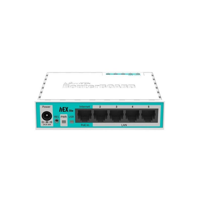 Router AP HEX Lite MIKROTIK RB750R2, CPU 850MHZ, 64MB Ram, 5x Puertos 10/100 Ethernet
