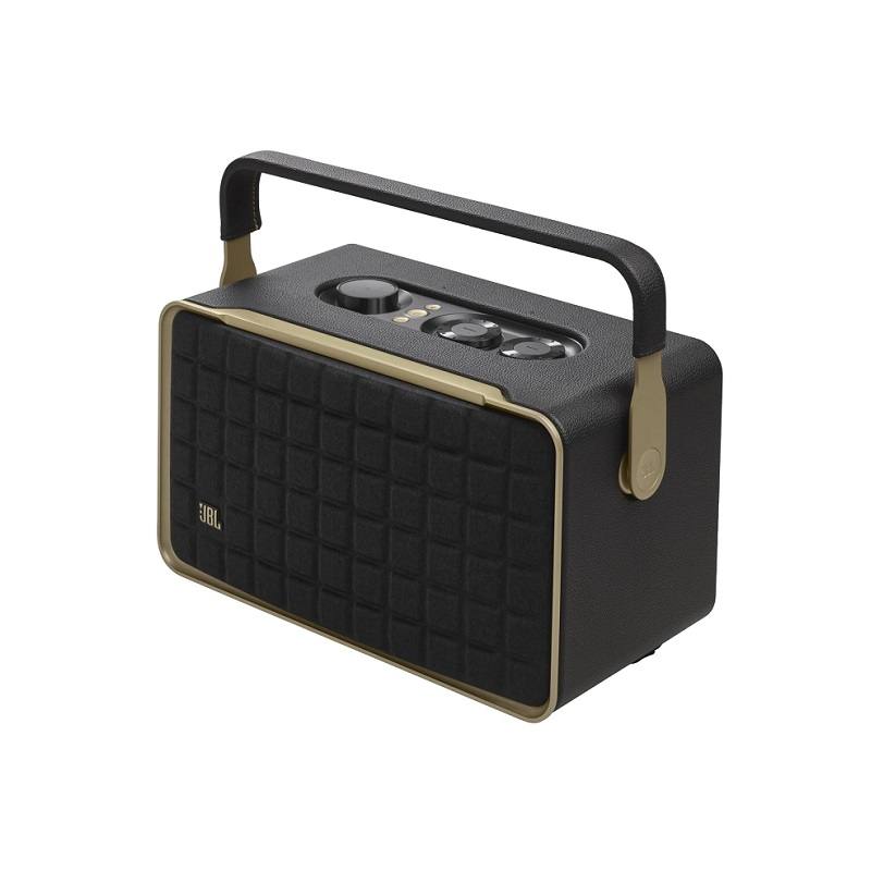 Bocina portátil JBL Authentics 300, conexión Bluetooth y WiFi, 4800mAh, asistente de voz, color negro