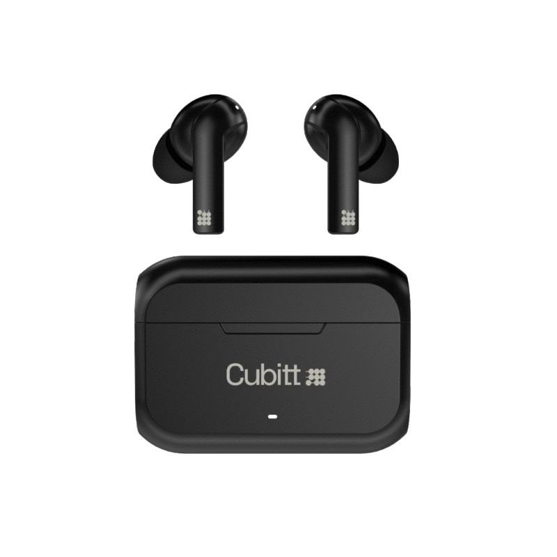 Audifonos Cubitt Earbuds gen2, con estuche de carga, conexión inalámbrica Bluetooth 5.0, Color Negro