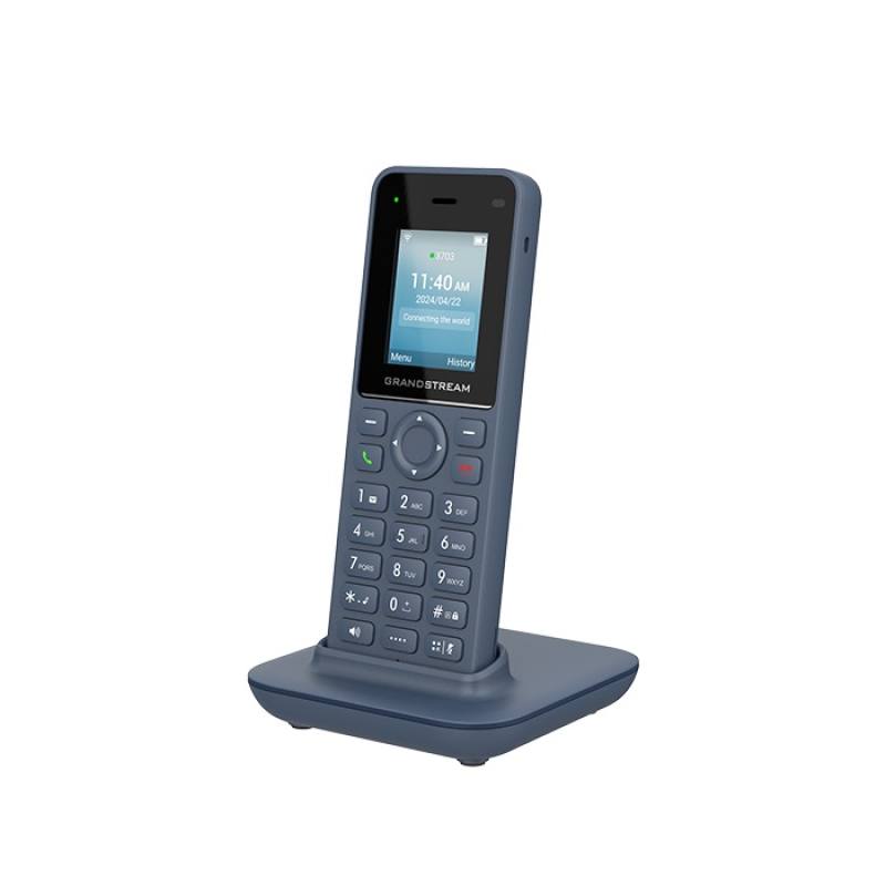 Teléfono IP GRANDSTREAM WP816, Inalámbrico, 2 cuentas SIP, 2 lineas, voz HD y micrófono dual con tecnología AEC