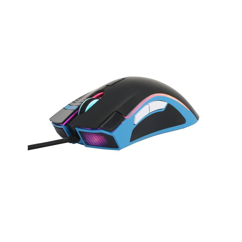 Raton Gaming CheckPoint MX-200, Serie Rainbow Six Siege,7 botones, 10,000 DPI, conexión USB, RGB