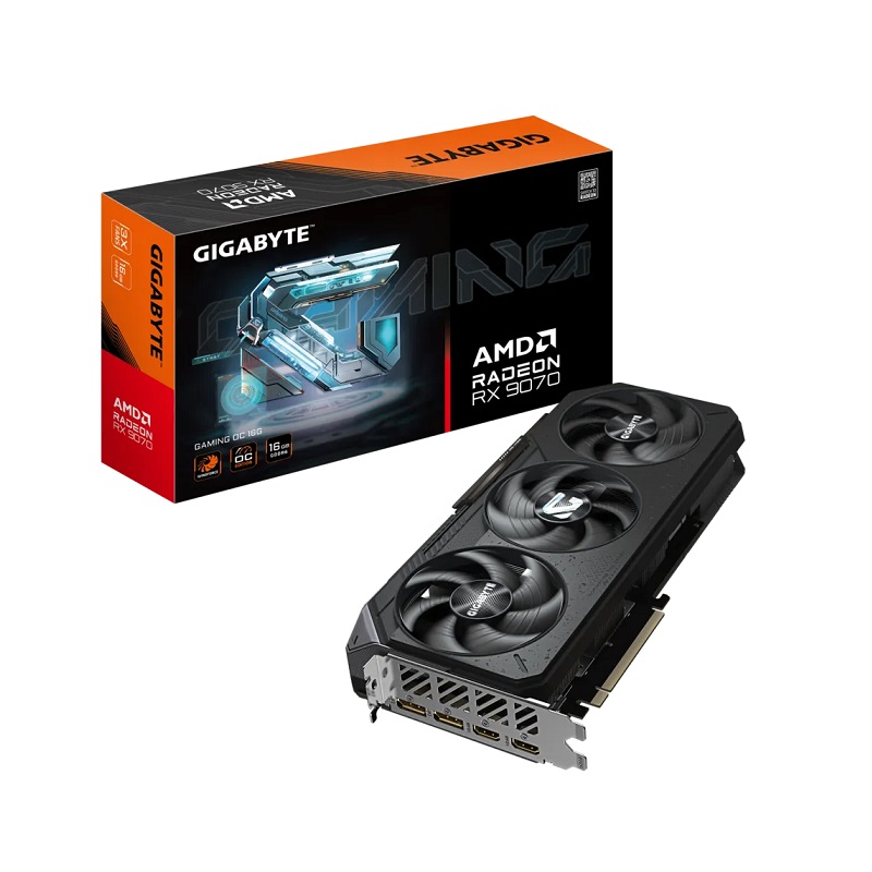 Tarjeta de video GIGABYTE AMD Radeon RX9070 GAMING OC, 16GB  256-Bit GDDR6, HDMI, DisplayPort, PCI-e 5.0