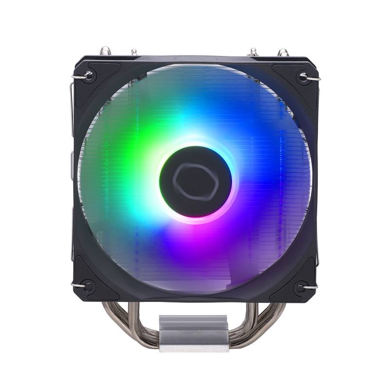 Disipador Cooler Master HYPER 212 SPECTRUM V3 ARGB, compatible con Intel y AMD, Abanico 120mm, 4-Pin PWM, Aluminio