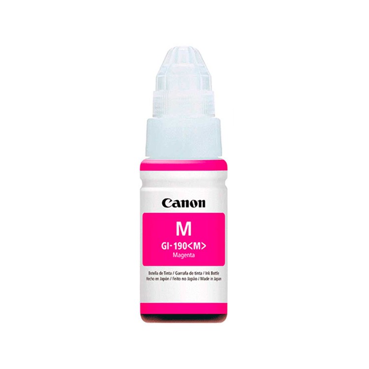 Botella de tinta Canon GI-190 Magenta 70ml, para PIXMA G3100, G2100, G1100