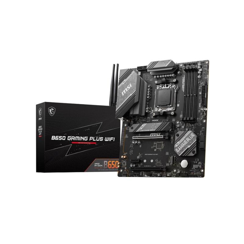 Tarjeta Madre MSI B650 GAMING PLUS WIFI, AMD R9 AM5, DDR5 6000Hz, M.2, SATA 6Gb/s, HDMI, DisplayPort, ATX