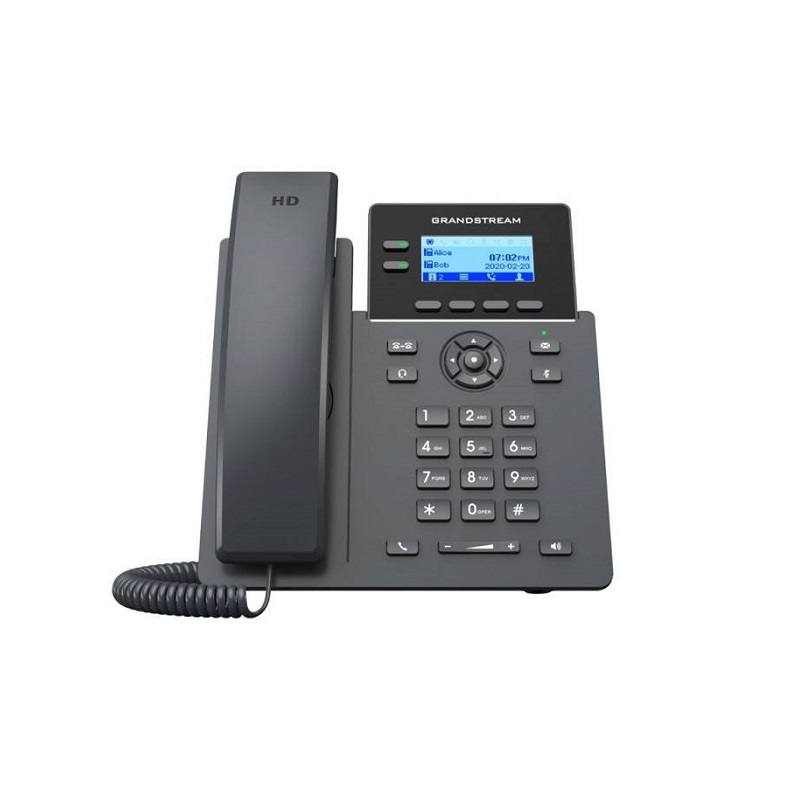 Telefono IP GRANDSTREAM GRP2602P, 2 líneas y 4 cuentas SIP, Ethernet 10/100 Mbps, PoE Integrado