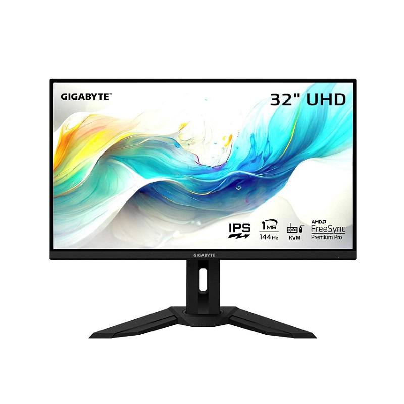 Monitor Gaming GIGABYTE M32U de 32" UHD IPS 4K, 144Hz, 1ms, DisplayPort 1.4, HDMI 2.1 (soporta PS5 y  Xbox Series X a 4K UHD 120HzI), USB 3.0, FreeSync Premium Pro