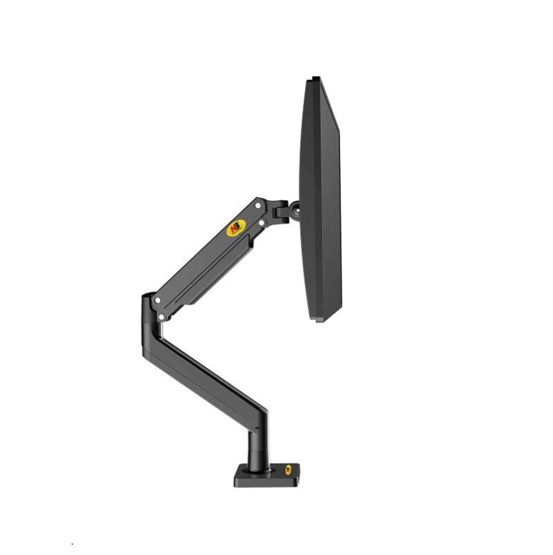 Soporte de mesa North Bayou G40 para Monitores de 22-40", Rotación 360°, Girar 90°, Carga máx 15kg, color negro