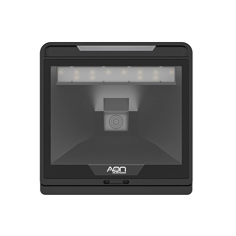 Lector de Codigo de Barra y QR AON, TS-255 2D, formato escritorio, conexión USB 2.0, color Negro