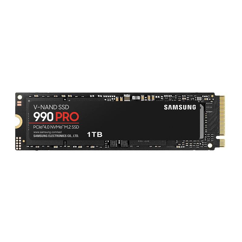 Disco Duro SSD Samsung 990 Pro, de 1TB, NVMe M.2 PCIe 4.0, lectura 7450MBs y Escritura 6900MBs