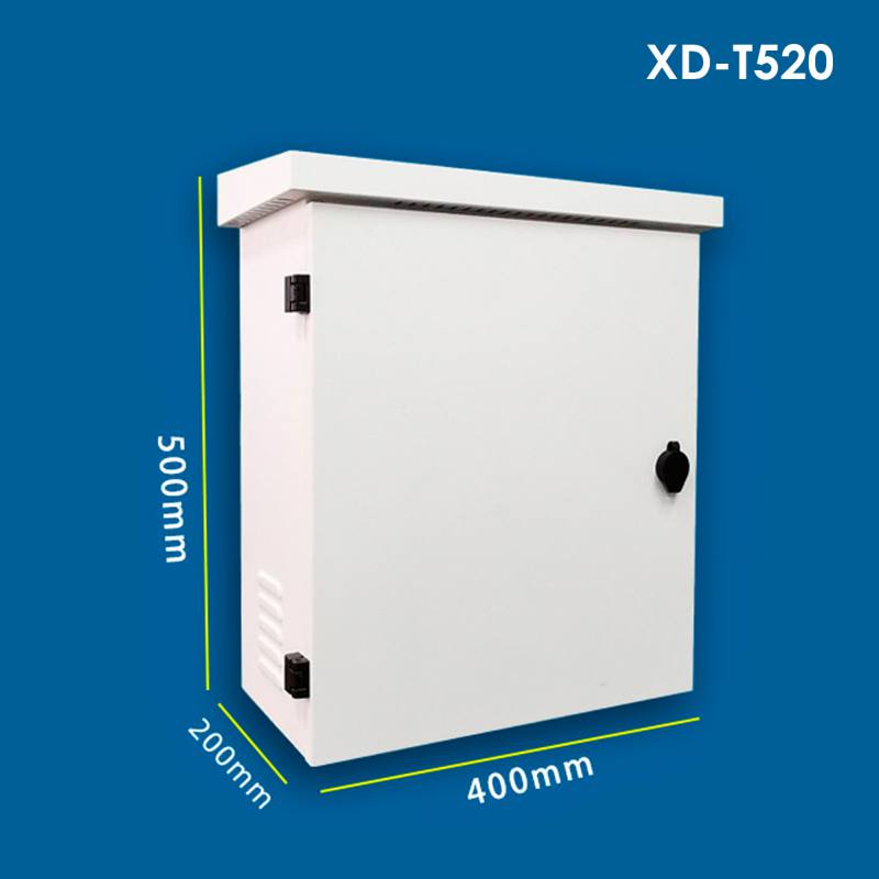 Gabinete XD-T520 T-VISION para equipo de monitoreo, material acero inoxidable impermeable, 500 x 400 x 200mm, Blanco