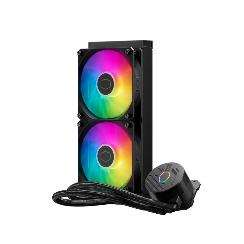 Sistema de Enfriamiento Liquido Cooler Master MasterLiquid 240L Core ARGB, 240mm Dual Fan, 1750RPM, Negro