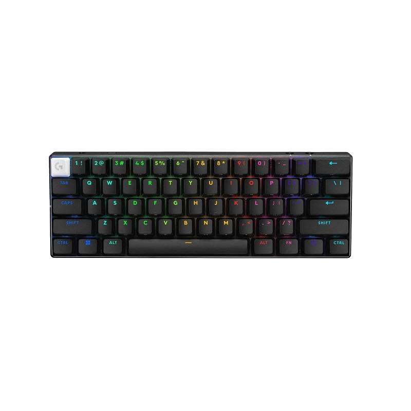 Teclado Mecánico Gaming LOGITECH PRO X60, RGB, Conexión Inalámbrica LIGHTSPEED y Bluetooth, Switch Gx Táctil, Ingles, Negro