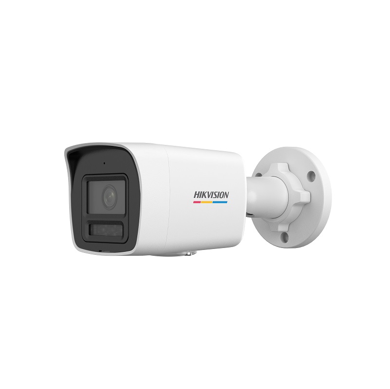 Cámara IP Bullet Hikvision POE, 2.8mm, 2MP FHD, IR 30M, ColorVu 3.0, Mirófono, IP67, Metal/Plástico