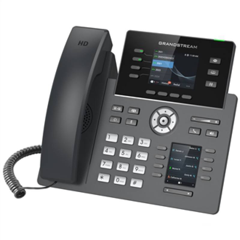 Telefono IP GRANDSTREAM GRP2614, 4 Cuentas SIP, 4 Teclas De Línea, WiFi Doble Banda, 10/100/1000 Mbps Poe, Bluetooth