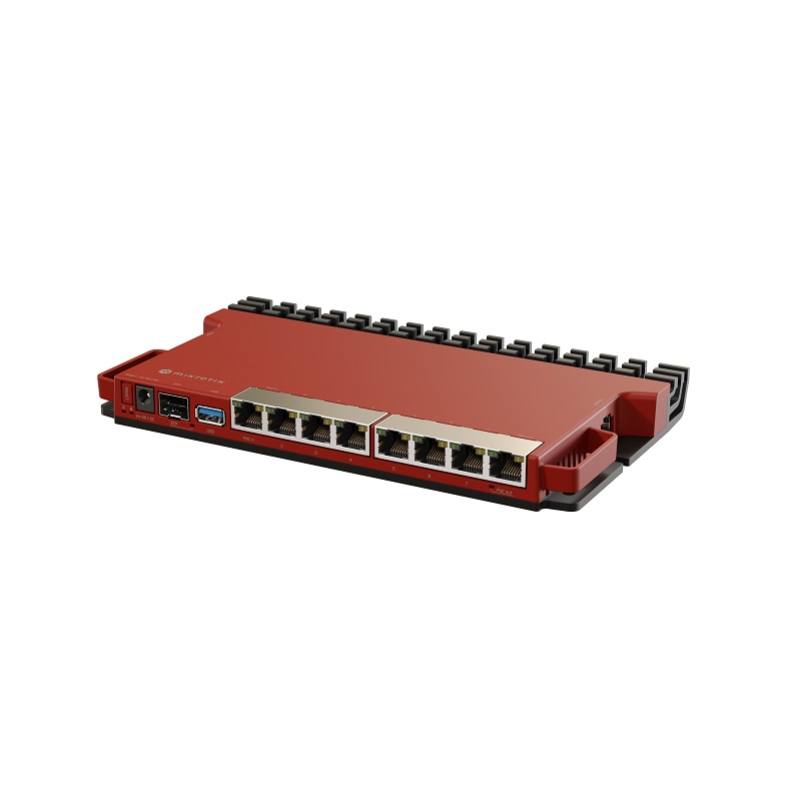 Router MIKROTIK L009UiGS-RM, CPU 8000MHZ, RAM 512MB, 8 Puertos Gigabit, 1x SFP port, Rack