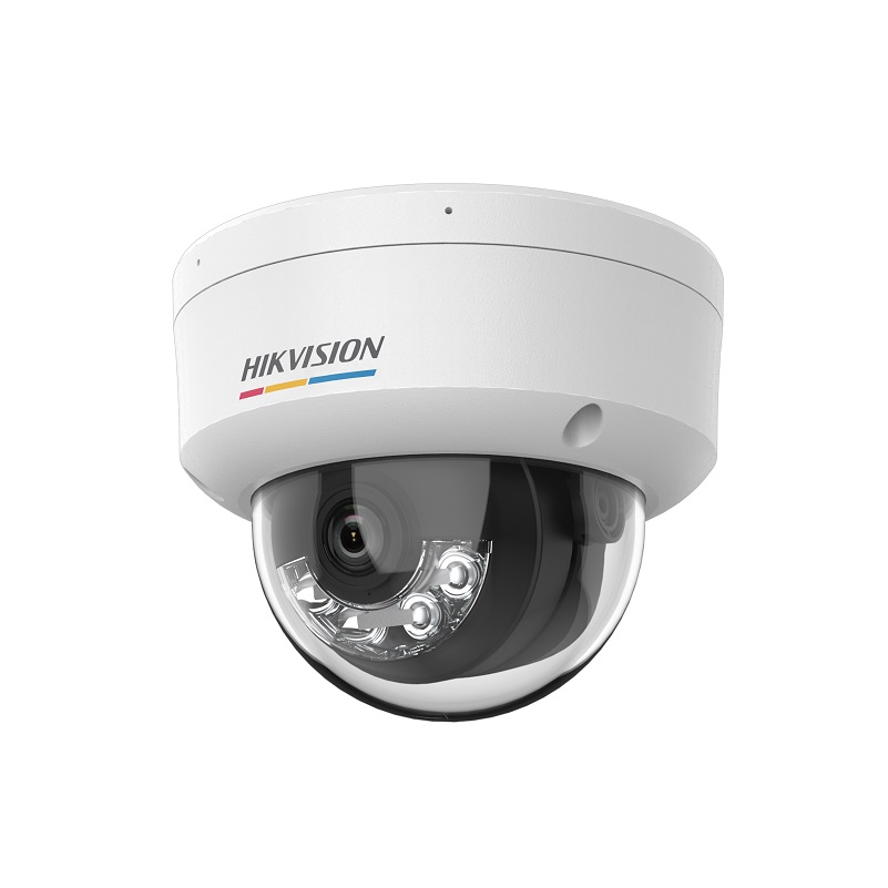 Camara IP Domo Hikvision, 2.8mm, 6MP, IR 30m, Smart Hybrid Light, Micrófono, IP67, IK08, Color Vu 3.0, Metal, Tipo Cupula
