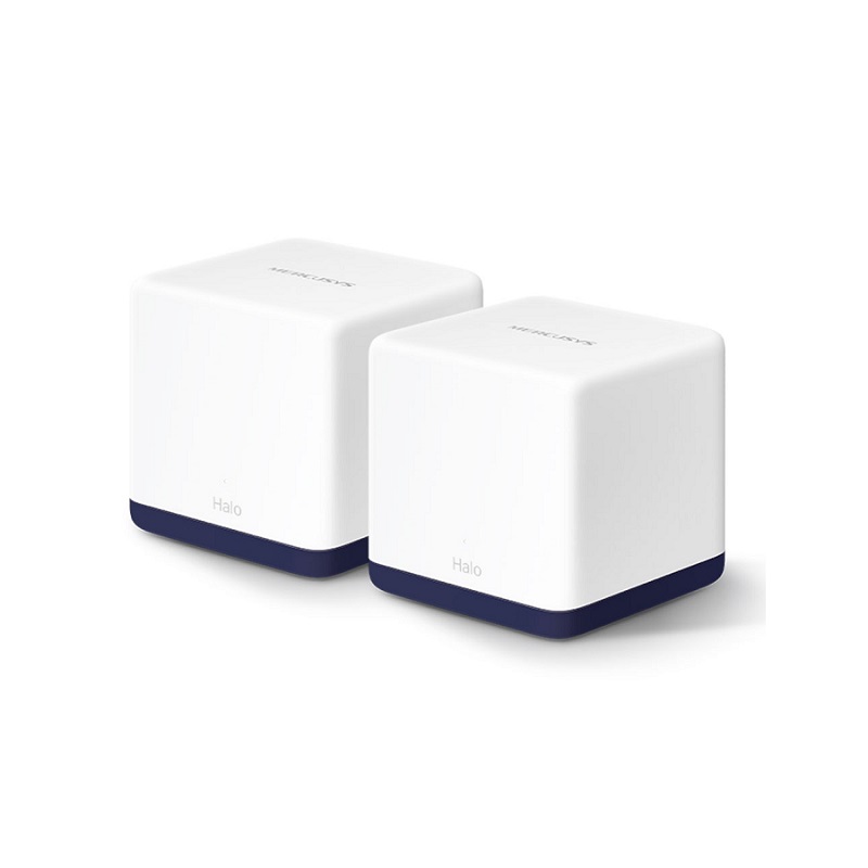 Router Inalambrico MERCUSYS Halo H50G, Wi-Fi 5 Mesh AC1900 Dual Band, 600Mbps 2.4GHz y 1300Mbps 5GHz, 3 puertos Gigabit, (2-pack)