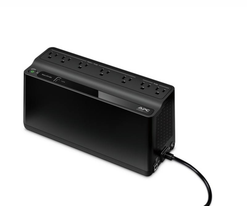 BATERIA (UPS) APC (BE-600M1-LM) 600VA, 120V,1 USB, 330watt - 7 salidas, Protector de Voltaje, 10Min, Negro