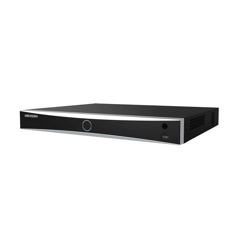 NVR Hikvision Accusense de 16CH, 4K, hasta 12mp, HDMI/VGA, 160Mbps, hasta 2x10TB HDD