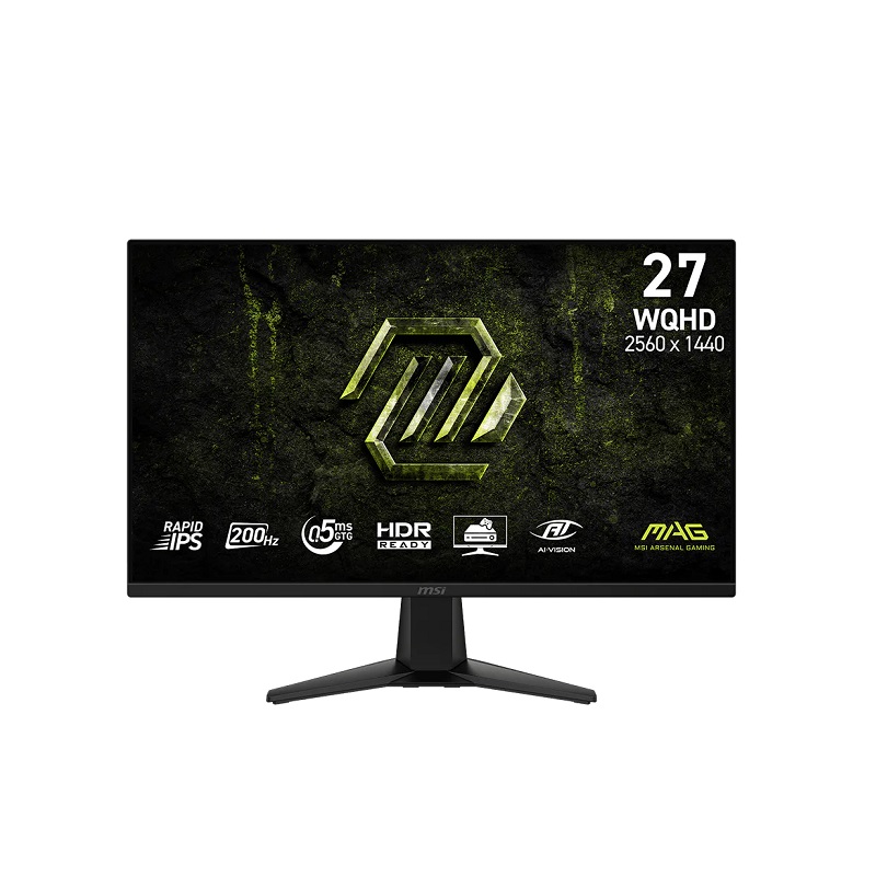 Monitor Gaming MSI MAG 275QF E20 de 27" QHD 2K IPS, 200Hz, 0.5ms, HDMI, DisplayPort, AMD FreeSync Premium
