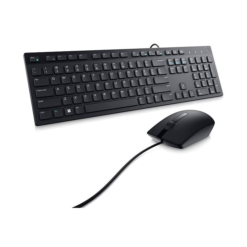 Combo Teclado y Ratón (Mouse) Dell KM300C, conexión USB, Inglés