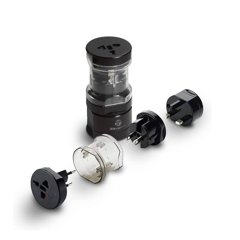 Adaptador de corriente Universal TARGUS World Power, Todo en uno, EUR/UK/US/AUS, (para viajes) APK01US1