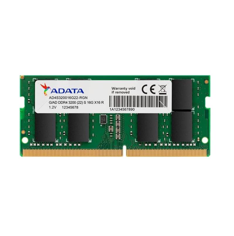 Memoria RAM DDR4 ADATA 8GB 3200MHz PC4-25600, SODIMM, CL22, 1.2V