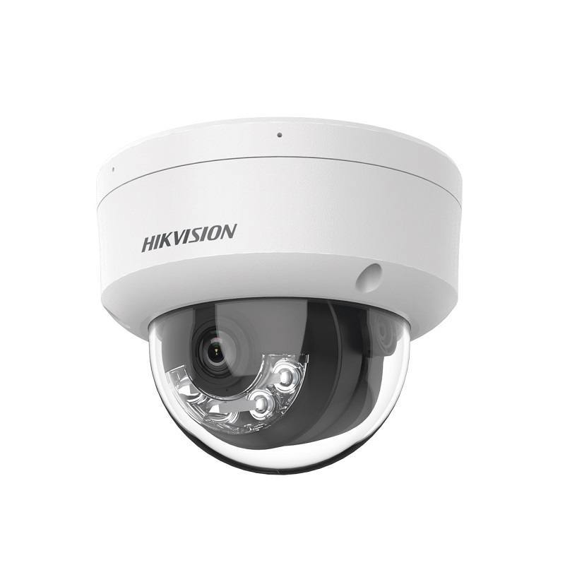 Cámara IP Domo Hikvision, POE, 2.8mm, 8MP 4K, IR 30m, Outdoor/Indoor, Micrófono, IP67, IK08, Metal, Tipo Cupula