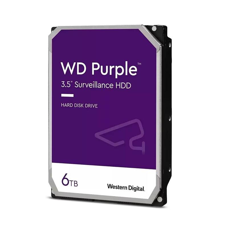 Disco Duro WD para Video vigilancia Morado 6TB 256MB 5400RPM 3.5", Purple