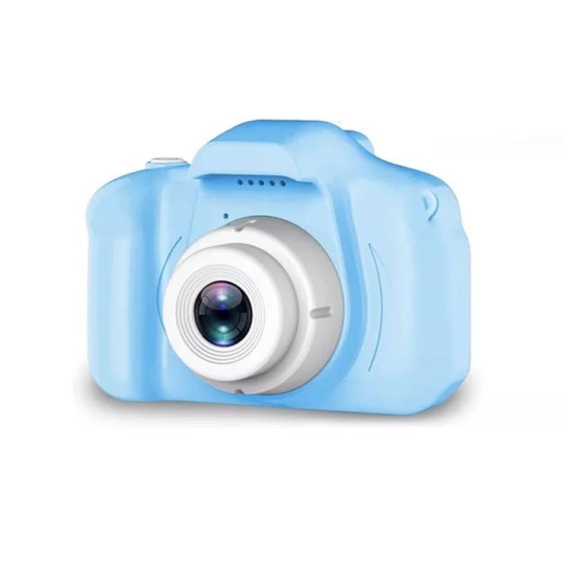 Cámara de Juegos VIVITAR KidzCam para Niños, 3MP, memoria de 64MB, batería recargable, color Celeste