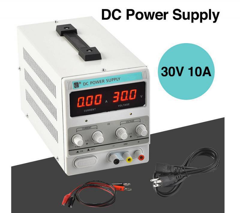 Fuente de Poder Digital UENJOY de 30V-10A, Variable ajustable