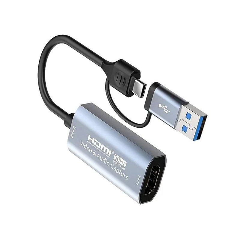 Capturadora de Video USB A y tipo C 3.1 a HDMI 4K 30Hz, para portátil, tableta y más