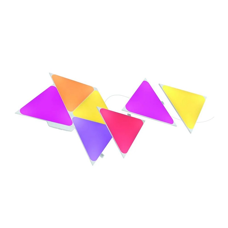 Kit base de 7 paneles de luz inteligentes triangulares LED RGB Nanoleaf