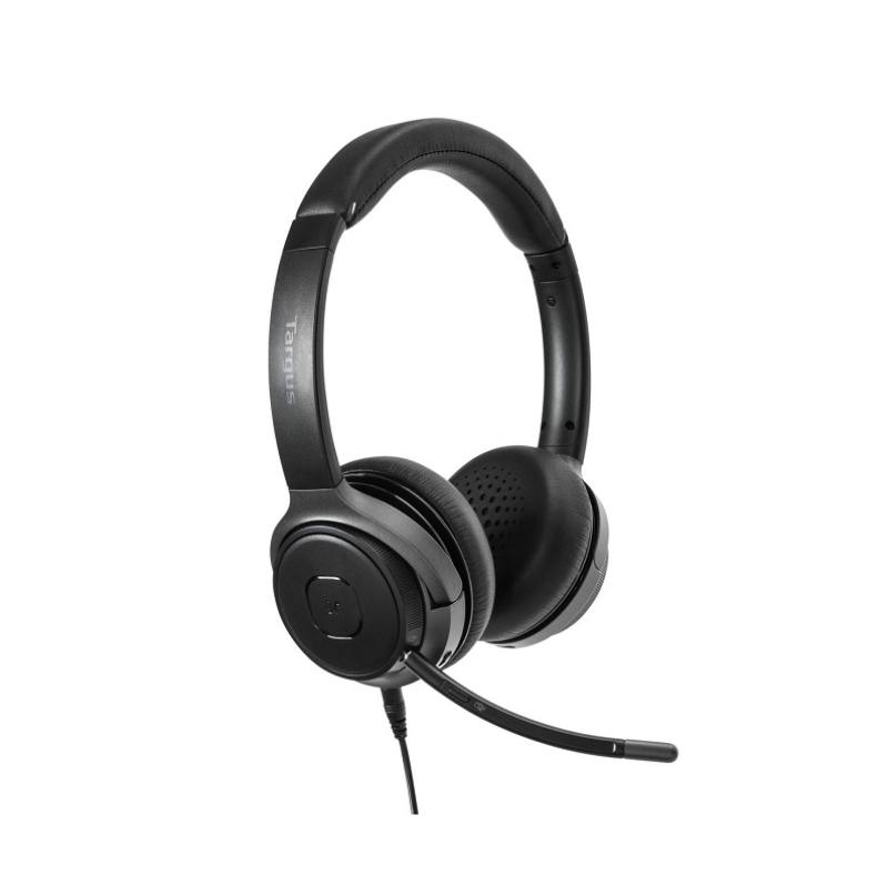Headset inalámbricos TARGUS AEH104TT, con micrófono omnidireccional, conexión Bluetooth, Negro